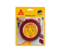 SIKA - Ruban adhésif double face extra fort et transparent - SikaBond Mammoth Crystal - Fixation rapide sans perçage - Maintien immédiat - Application facile - Intérieur et extérieur - 5m