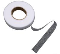 Ruban adhésif double face thermofusible non tissé pour une fixation sécurisée du tissu et des réparations d'ourlet Blanc 1,5 cm