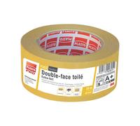Ruban adhésif double face toilé Plasto crème 25m x 50mm