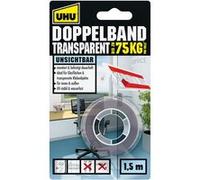 UHU Ruban adhésif pour montage double-face 45375 Transparent 1.5 m x 19 mm 1 pc