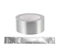 Ruban Adhésif en Aluminium Argenté pour Étanchéité, Isolation Thermique | Rouleau pour Conduits et Tuyaux, Usage Polyvalent, Design Simple Conducteur, Compatible Chauffage au Sol