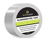 Ruban adhésif en Aluminium de qualité supérieure - Réparations de Chauffage et climatisation - Conducteur Thermique - Résistant à la Flamme/l'humidité/La Vapeur - Reflète la Chaleur et la lumière