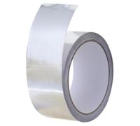 Ruban Adhésif en Aluminium Haute Température pour Isolation et | Adhérence Forte, Effet Isolant Thermique, Usage Ventilation et Échappement, Argenté, Bureau ou Usine