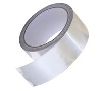 Ruban Adhésif en Aluminium Résistant à Chaleur, Argenté | Feuille D’aluminium, Forte Adhérence, Se Coupe Librement, Cuisine, Usine, Échappement, 1 Rouleau