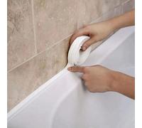 Ruban adhésif étanche autoadhésif - Adhésif ultra-résistant pour baignoire, douche, lavabo, toilette, bords de sol et de mur - Solution d'étanchéité DIY facile, joint de toilette , Surface lisse , Adh