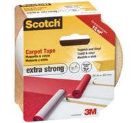 Scotch Ruban adhésif double-face pour moquette 42020750 Extra-fort Blanc 7 m x 50 mm
