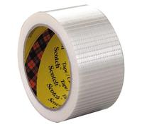 3M Scotch Ruban adhésif filamentaire 8959 – Transparent 25 mm x 50 m ép. 0,145 mm – 36 pièces