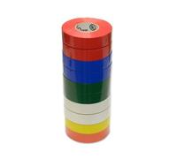 RUBAN ADHESIF ISOLANT ELECTRIQUE COULEUR EN ASSORTIMENT