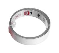 Ruban Adhésif Métrique en Acier pour Onglet, Mesure Précise | Autocollant, Découpe à Longueur, Surface Résistante à L’usure, Blanc, pour Outils de Menuiserie