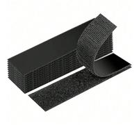Ruban adhésif noir à boucle et à crochet, bandes adhésives double face, convient pour le canapé, la voiture, la maison et de multiples scénarios 70*20MM 10 paires,100*30MM 10 pairesABS