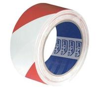 Ruban adhésif PVC - Blanc/rouge - Paquet de 18 rouleaux