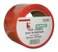 Ruban adhésif PVC orange 75 mm x 33 m - BARNIER - 115483