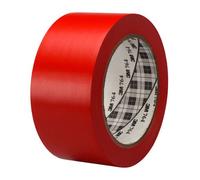 Ruban adhésif PVC souple, 764 3M, 50 mm x 33 m - Rouge