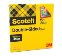 Scotch Ruban adhésif double-face transparent 12 mm x 32,9 m