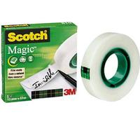 3M Scotch Ruban adhésif Magic 810, invisible, 12 mm x 33 m,