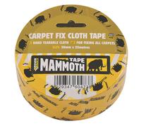 Ruban adhésif toilé double face pour moquette Everbuild transparent 25m x 50mm