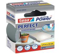 Ruban adhésif toilé réparation fixation Tesa Power Effect 2,75m x 38mm gris
