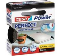 Ruban adhésif toilé tesa® extra Power tesa 56341-00027-03 noir (L x l) 2.75 m x 19 mm caoutchouc Noir G