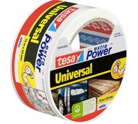tesa Ruban adhésif toilé Extra Power 56348 – 140 µ résistant universel – 50 mm x 10 m, blanc