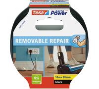 tesa Ruban adhésif toilé extra Power 56431-00000-00 caoutchouc 10 m x 38 mm Noir