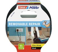tesa Ruban adhésif toilé extra Power 56432-00000-00 Noir 20 m x 38 mm