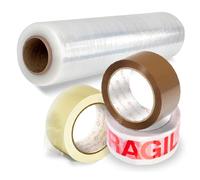 Ruban Adhésif Transparent, Marron et "Fragile" et Film Transparent pour Emballage de Cartons et Meubles, Kit Complet d'Emballage, Protection Idéale Expéditions Déménagements - Ofituria (Kit Sécurité)