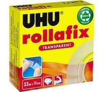 Ruban adhésif transparent Rollafix UHU 33 m x 19 mm Transparent
