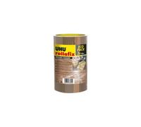 Ruban adhésif UHU Rollafix Emballages Marron - 3 x 66m x 50mm - 36055