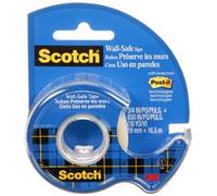 3M Scotch Ruban adhésif Wall-Safe 19 mm x 16,5 m – 1 rouleau, 1 maxi-dérouleur x12 morceau