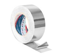 Ruban Aluminium Adhesif, 50MMx50M Imperméable à L'eau Scotch Aluminium | Scotch Aluminium Haute Temperature Résistant à La Chaleur Pour Réparation Et étanchéité Des Canalisations