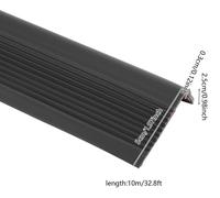 Ruban antidérapant adhésif pour escaliers - Bande de marche - 10 m x 5 cm - PVC d'une épaisseur de 3,05 mm - Pour intérieur et extérieur - Noir