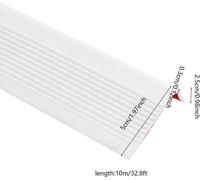 Ruban antidérapant adhésif pour escaliers - Rouleau de 10 mètres x 5 cm - PVC de 3,05 mm d'épaisseur - pour intérieur et extérieur - blanc