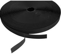 Ruban auto-agrippant SHOWGEAR - Côté crochets noir - 20 mm x 25 m - auto-adhésif - Tissus et filets