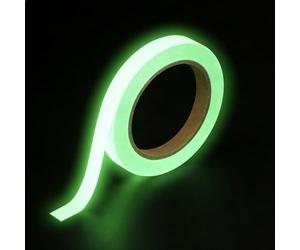 Ruban Autocollant Fluorescent 8 H, Ruban Adhésif Phosphorescent 10Mx1CM, Bande Autocollante Lumineuse Vert Brillant, Imperméable, Amovible pour Marquage de Sécurité et Décorations Nocturnes