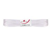 Ruban cadeau 'double satin', 3 mm x 3 m, jaune