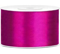 Ruban cadeau satin fuchsia 25m 38mm de large