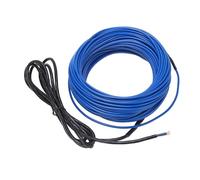 Ruban chauffant 15 W/m pour canalisations 15 m résistant au gel et étanche avec protection antigel pour tuyauterie, camping-car, garage, jardin