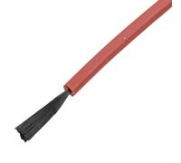 Ruban chauffant en fibre de carbone | Câble chauffant électrique 12 K avec isolation en caoutchouc de silicone | Résistance de 33 Ω/m | Puissance de 25 W/m | Limite de 200 °C pour chauffage du sol