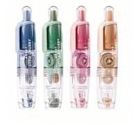Ruban correcteur longue durée, design portable style stylo macaron, ruban continu lisse, chambre visible avec recharge remplaçable, ruban correcteur pour devoirs d'étudiants, planification et bureau A