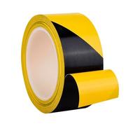 Ruban d'avertissement de danger auto-adhésif PVC 33,0 m x 50 mm paquet multicolore 2 for le marquage au sol(Yellow Black)