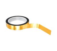 Ruban de bordure métallique - Feuille adhésive fine, bande de bricolage Washi, support auto-adhésif, décapage propre sans résidus, artisanat et , bobine dorée cinq millimètres pour cadre miroir