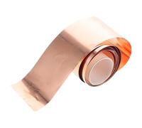 Ruban de Cuivre Pur Adhésif Conducteur 100x6x0,03cm pour réparations | Résistant à Chaleur, Application Facile sur Surfaces Métalliques, du Bruit Emi, Prototypage et Bricolage Électronique