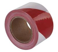 Ruban de délimitation - Rubalise - Rouge et Blanc - 75mm - 250m - Non adhésif