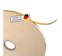 Ruban de feutre autocollant - Largeur : 5 mm - Épaisseur : 1,5 mm - Longueur : 20 m - Blanc - Bande de feutre polyvalente - Idéal comme bande d'étanchéité pour fenêtres et portes