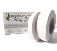 Ruban de fleuriste 26 m x 13 mm (toutes les couleurs, toutes les tailles), blanc, 1 Roll