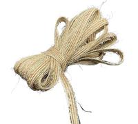 Ruban de jute Ruban hessien en toile de Jute Vintage, 5 mètres, 6mm, avec dentelle, décoration fête mariage et noël, artisanat DIY(Color 3)