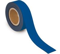 Ruban de marquage MAUL métallique 1 pièce 42 g/cm² magnétique revêtement plastique inscriptible 10 m x 5 cm x 1 mm bleu