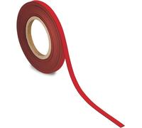 Ruban de marquage MAUL métallique 1 pièce 42 g/cm² magnétique revêtement plastique inscriptible 10 m x 3 cm x 1 mm rouge