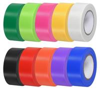Ruban de marquage, non adhésif, 8 x 30 mètres, 2,5 cm de large, fluorescent, multicolore