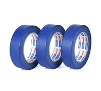Ruban De Masquage De Peinture Bleu Ruban Adhésif Pour Décoration,Peinture,Intérieur Et Extérieur,Résistant Aux Uv,36mm X 45m,Lot De 3 Rouleaux